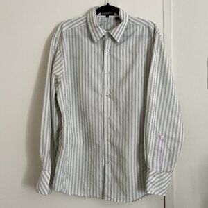 Ambiguous Button Down Dress Shirt - Unique - Skater Shirt - Size XL